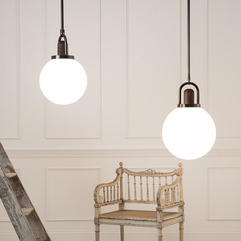 Arc globe pendant light