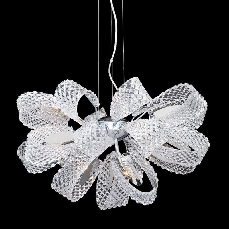Modern Round Glass Chandelier