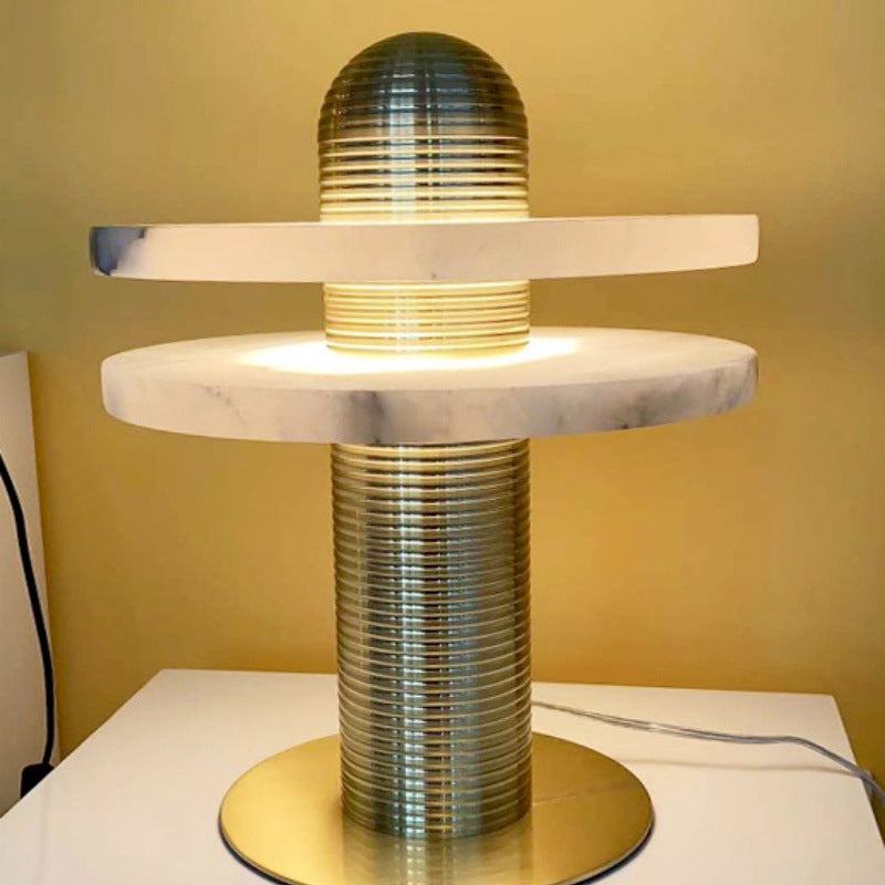 Median Alabaster LED Pendant Lamp & Table Lamp