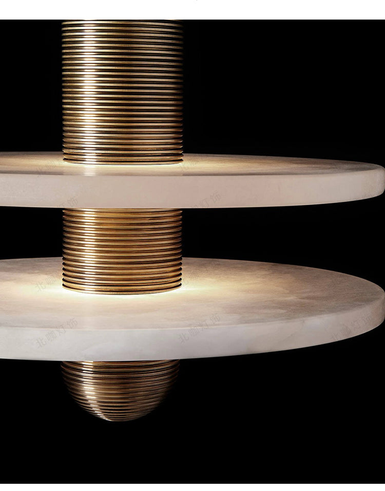 Median Alabaster LED Pendant Lamp & Table Lamp
