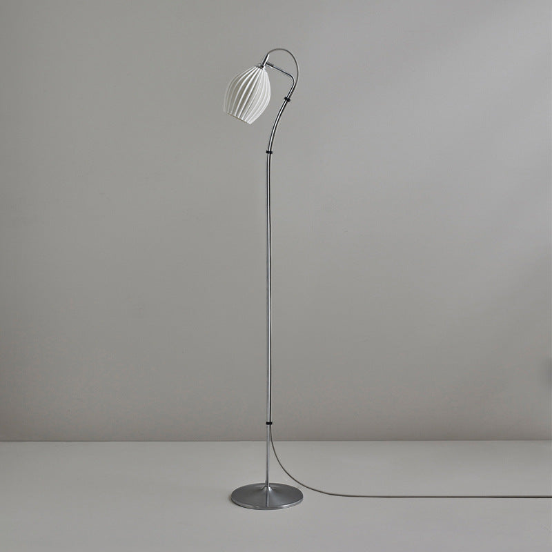 Ceramic White Rose Floor Lamp