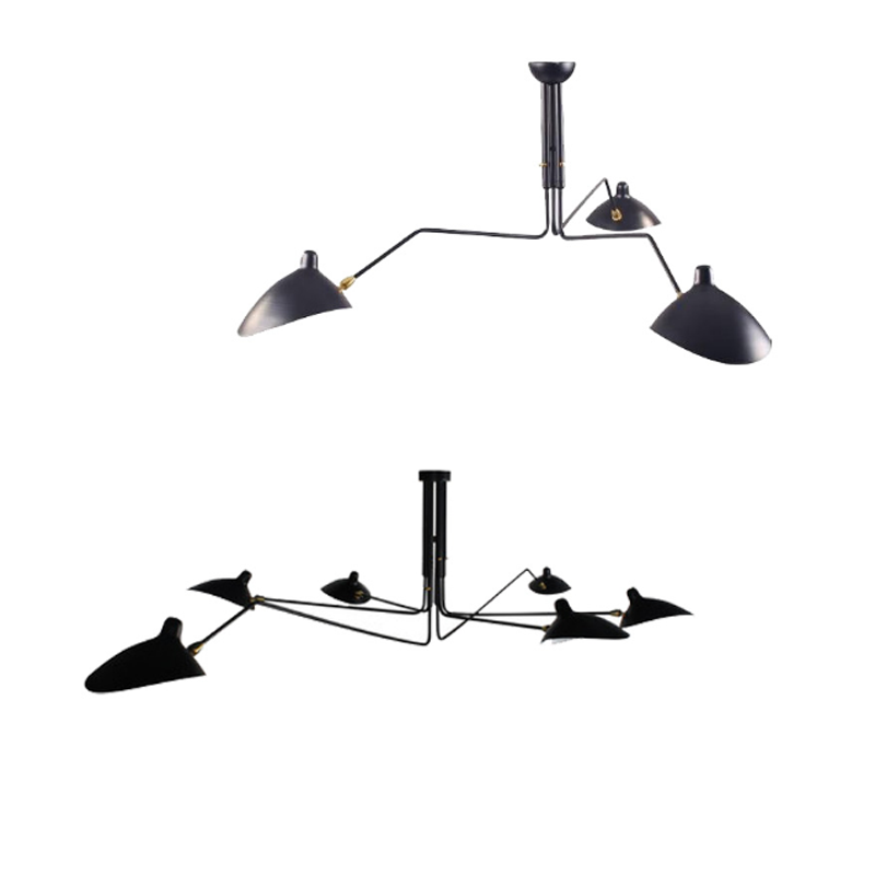  Serge Mouille ceiling lamp