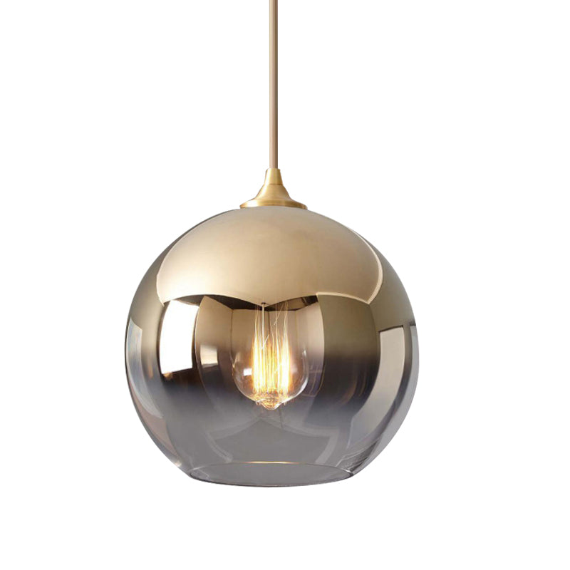 Sculptural Glass Globe Pendant