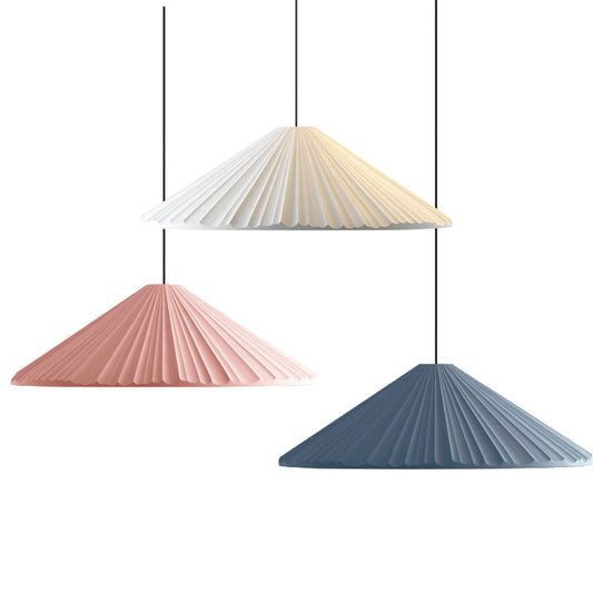 Nordic Macron Folded Resin Lampshade Pendant Lamp