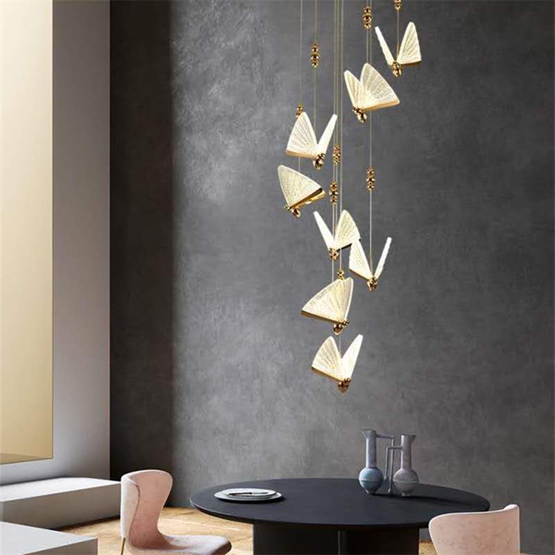 Creative Art Deco Butterfly Pendant Light