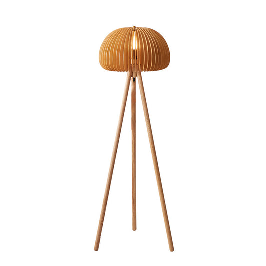 Tripod Wooden Floor Lamp