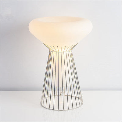 Tall Metal Cage Table Lamp