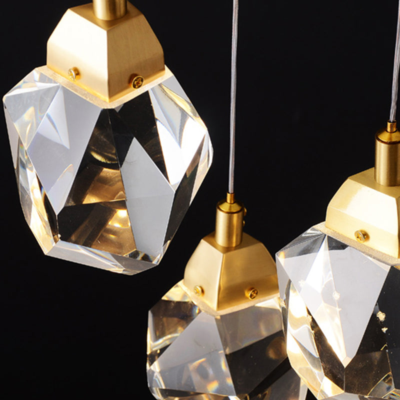 Crystal Brass Pendant Light | LED Wall Lamp