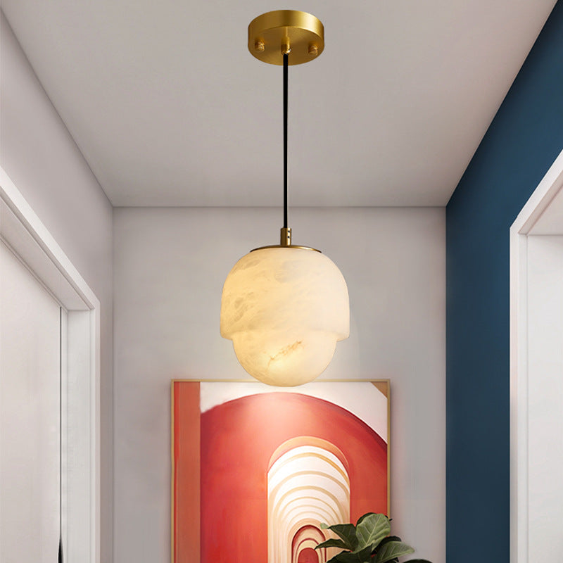 Yoko Pendant Lamp, Alabaster Stone pendant Light