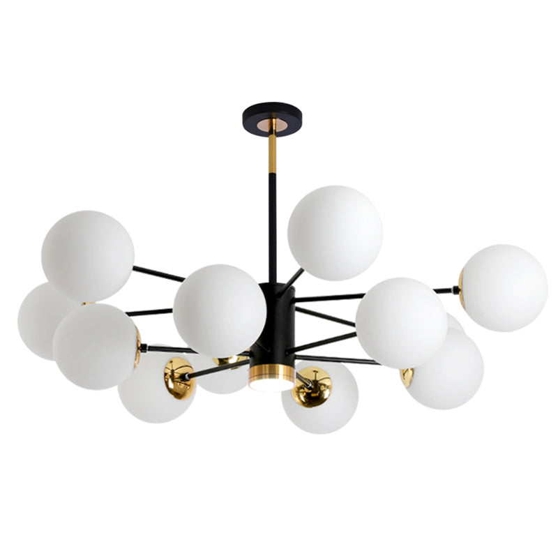 Karrington Glass Ball Brass Chandelier