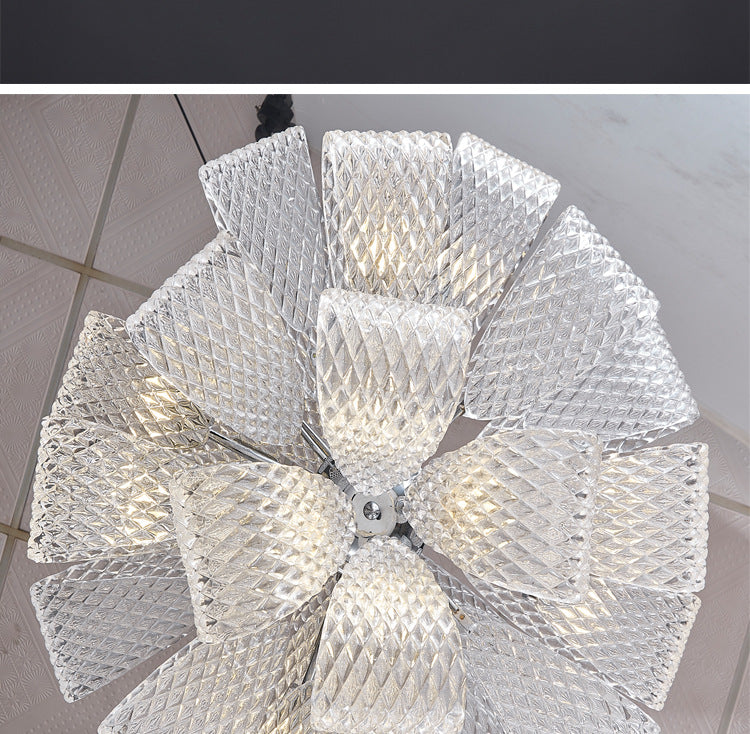 Modern Round Glass Chandelier