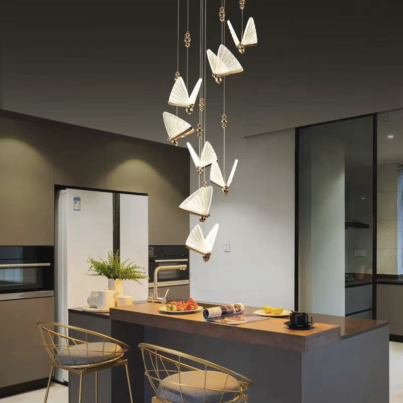 Creative Art Deco Butterfly Pendant Light