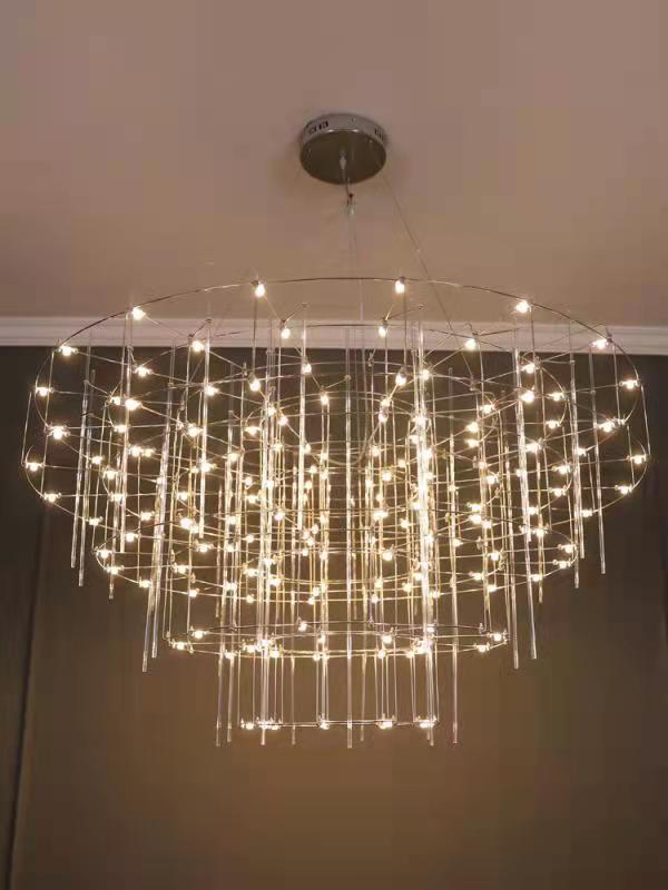 Creative Metal Frame LED Architectural Chandelier