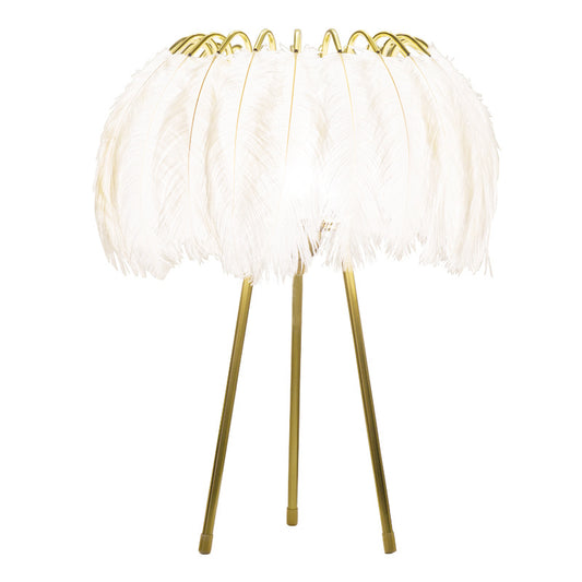 Feather Table Lamp & Floor Lamp