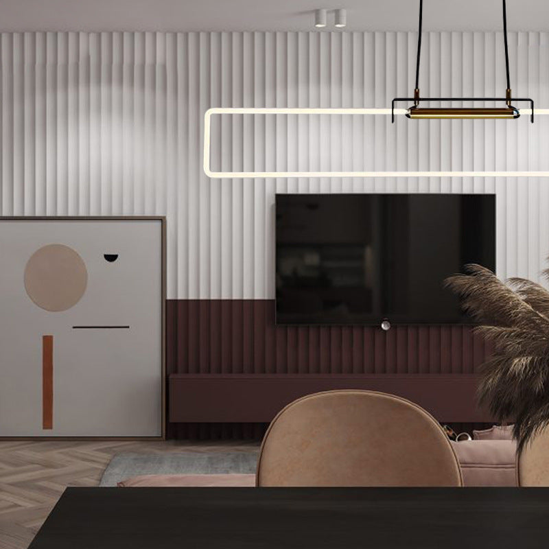 Long Strip LED Pendant Lamp