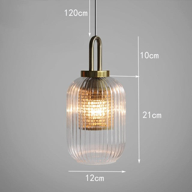 Striped Waves Pentand Lamp