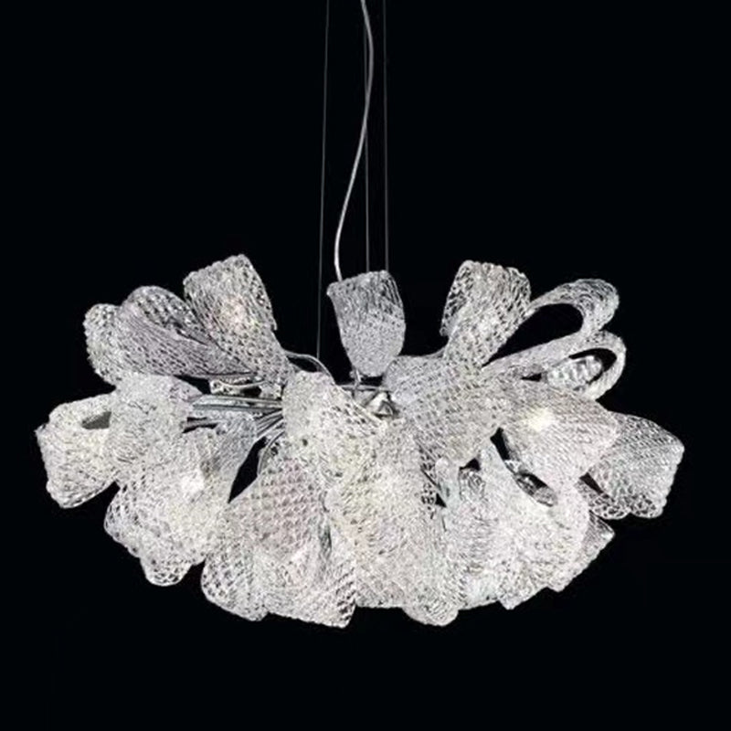 Modern Round Glass Chandelier