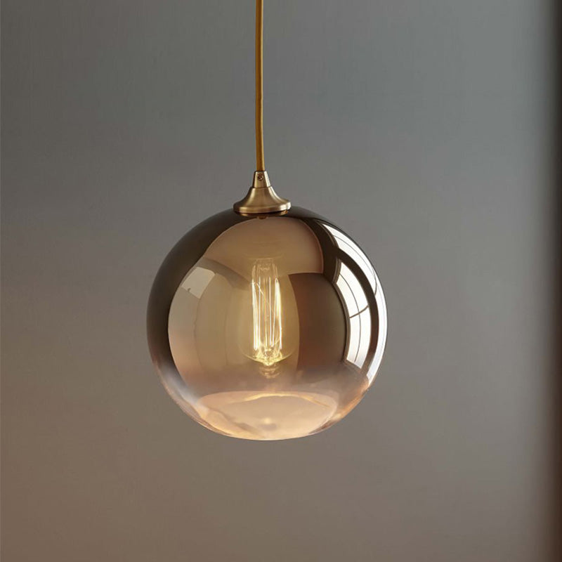 Sculptural Glass Globe Pendant