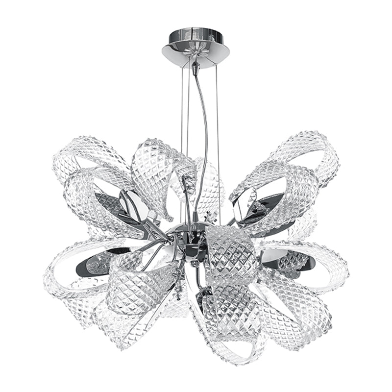 Modern Round Glass Chandelier