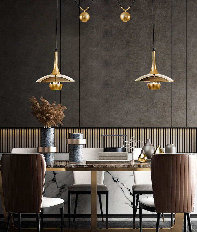 Vintage Counterweight Adjustable Pendant Light Pulley
