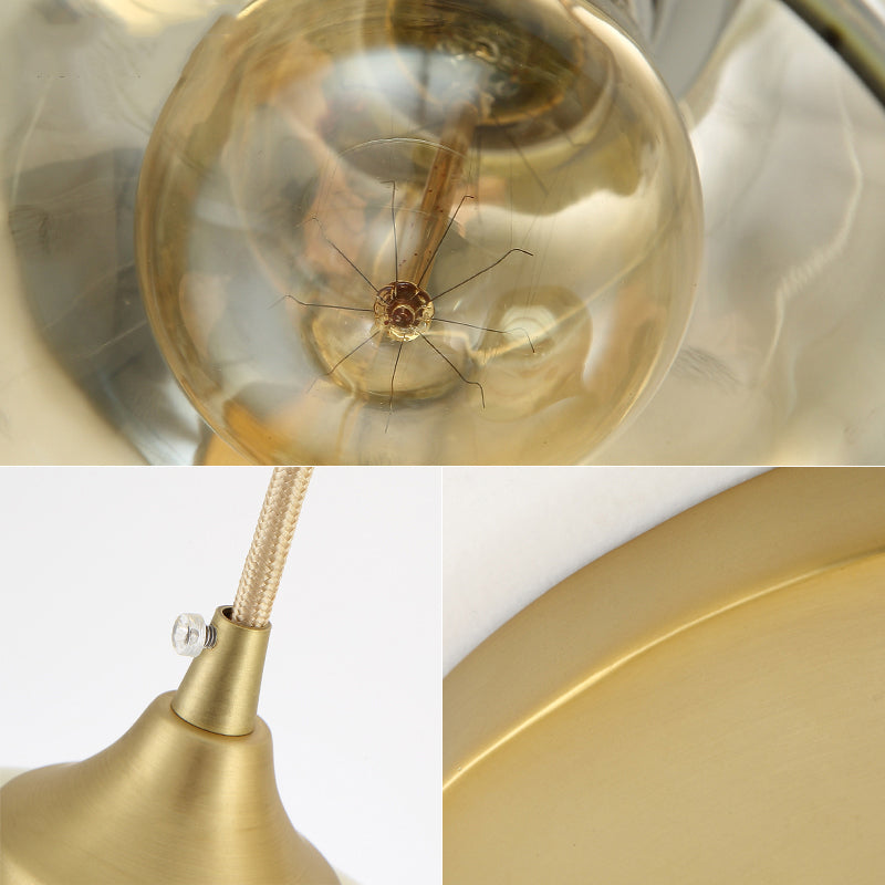 Sculptural Glass Globe Pendant