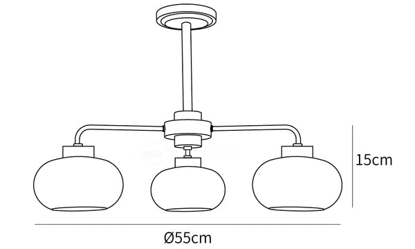 Persimmon Ruyi Chandelier
