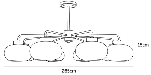 Persimmon Ruyi Chandelier