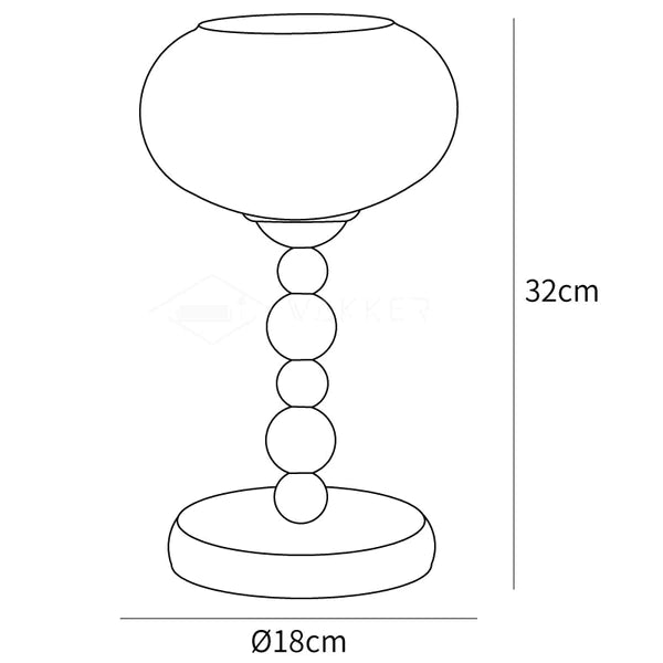 Persimmon Ruyi Table Lamp