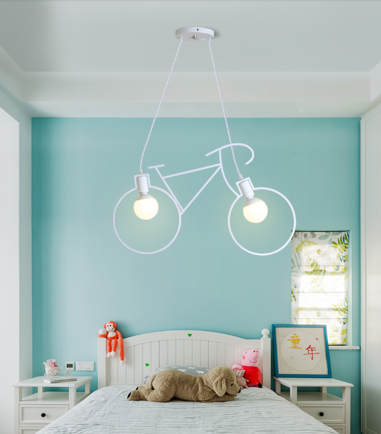 Iron Bike Industrial Pendent Light for Dining Room Bedroom
