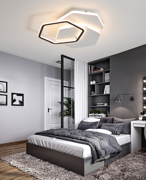 Geometric Modern LED Ceiling Lamp