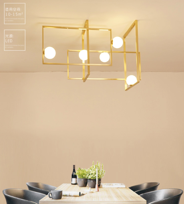 Mondrian Glass Ceiling Light