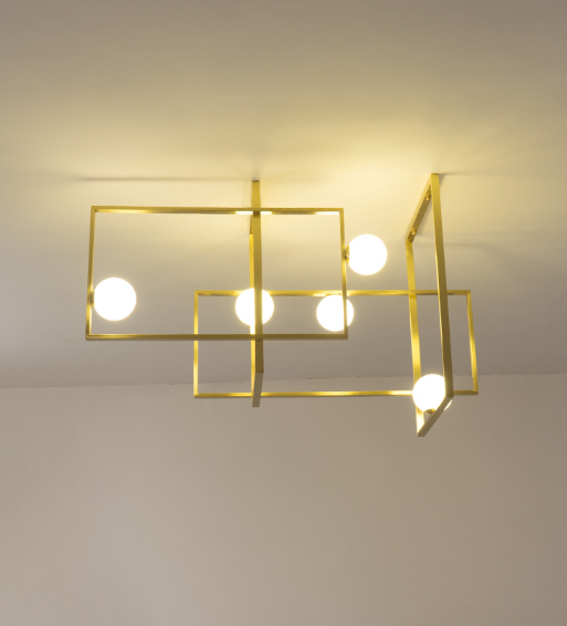 Mondrian Glass Ceiling Light