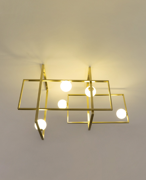 Mondrian Glass Ceiling Light