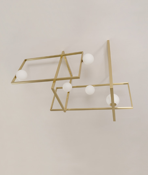 Mondrian Glass Ceiling Light