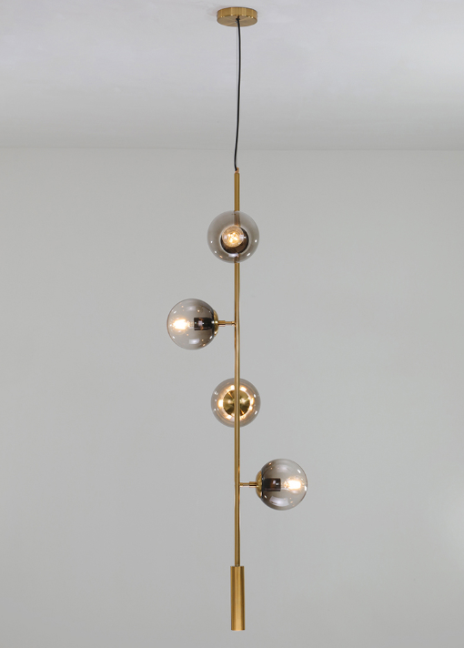 Orb Hanging Lamp Glass Ball Chandelier