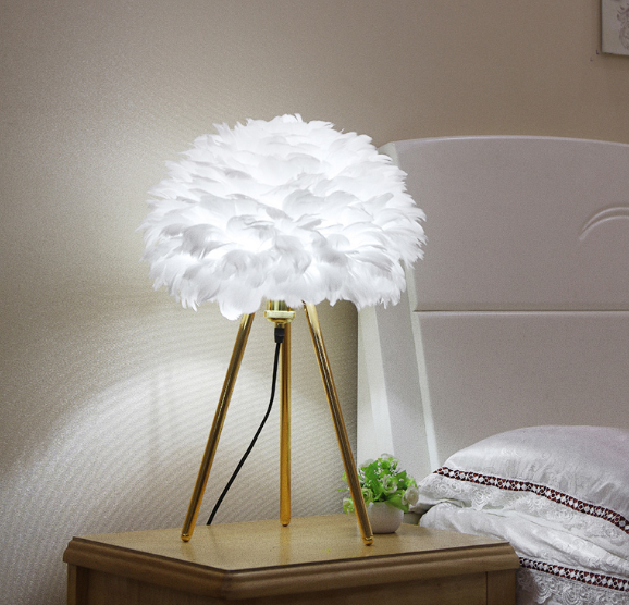 Feather Table Lamp & Floor Lamp