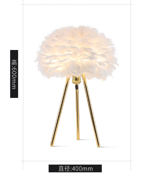 Feather Table Lamp & Floor Lamp