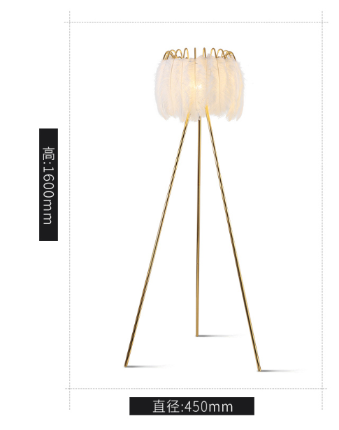 Feather Table Lamp & Floor Lamp