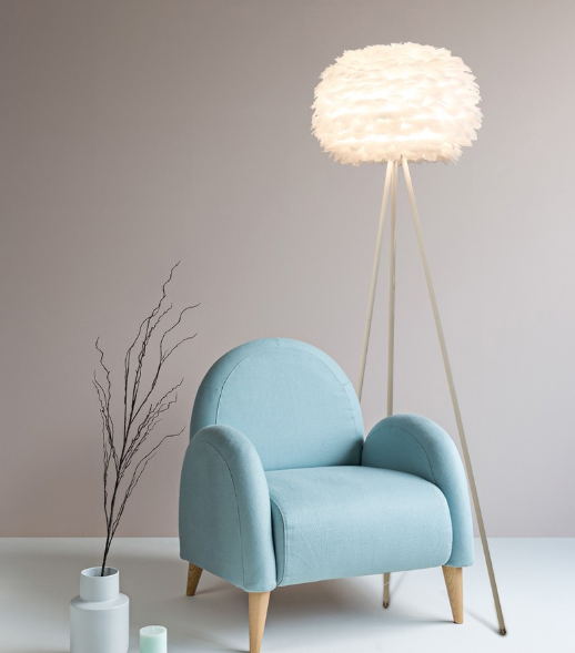 Feather Table Lamp & Floor Lamp