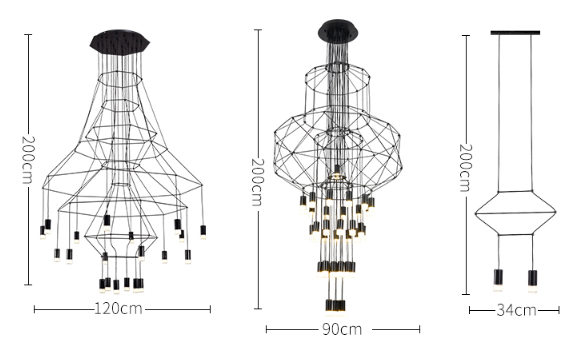 Wireflow LED Chandelier