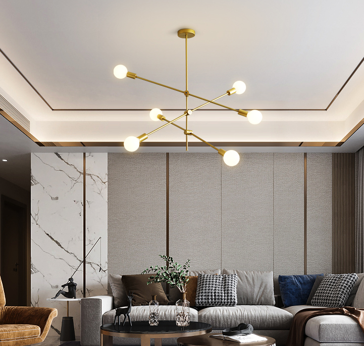 Brass Mobile Chandelier