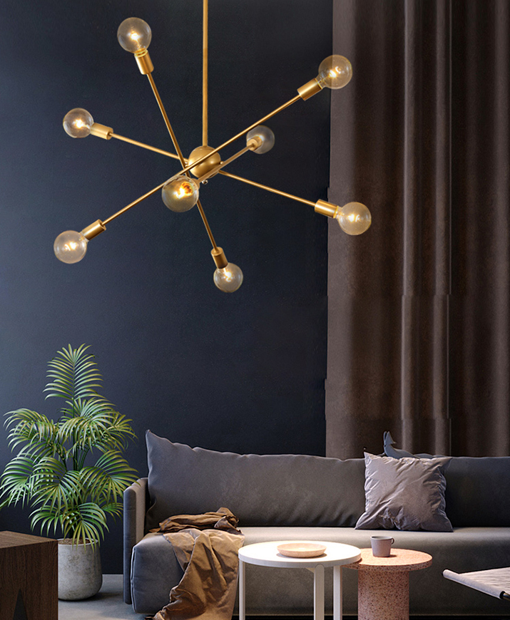Brass Mobile Chandelier
