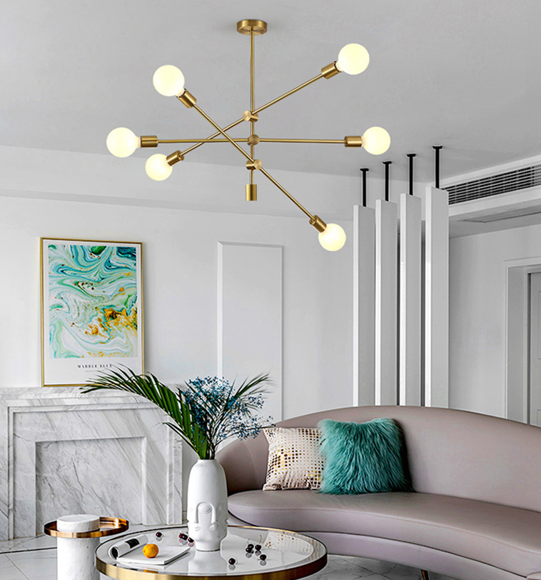 Brass Mobile Chandelier