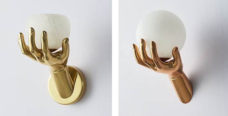 Creative Hand Shape Pendant | Marble Wall Sconce