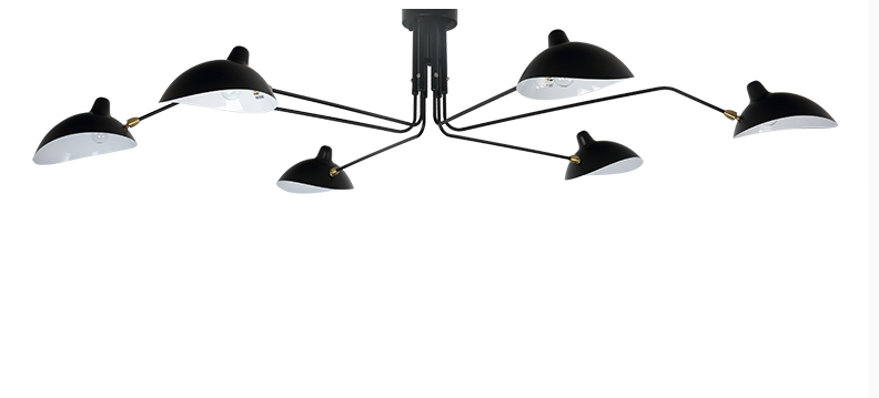  Serge Mouille ceiling lamp