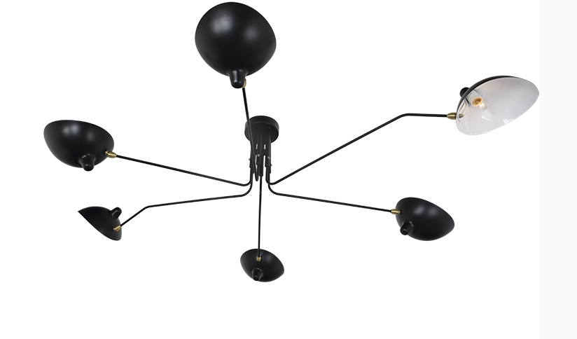  Serge Mouille ceiling lamp
