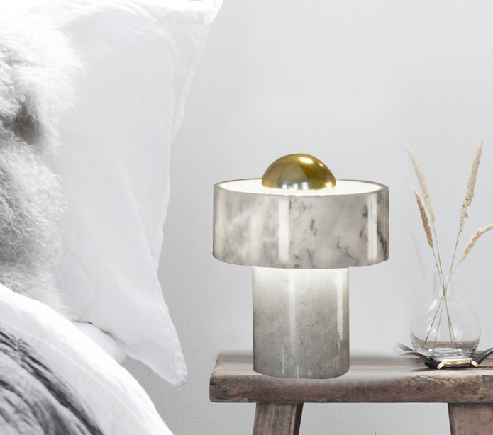 Stone Table Lamp