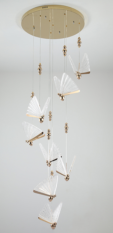 Creative Art Deco Butterfly Pendant Light