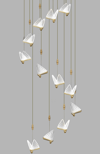Creative Art Deco Butterfly Pendant Light