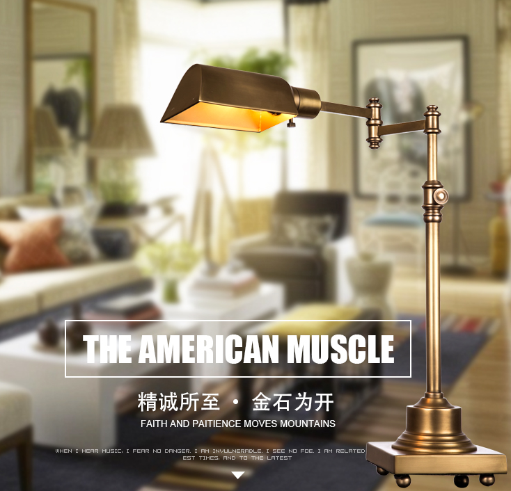Loft Antique Swing Arm Desk Working Lamp